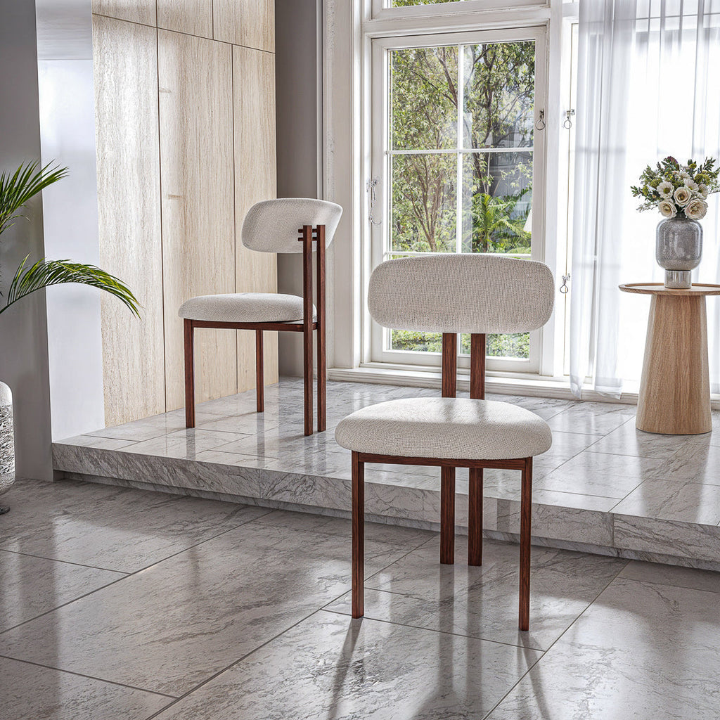 כסא לפינת אוכל דגם אמלפי - צבע אגוז