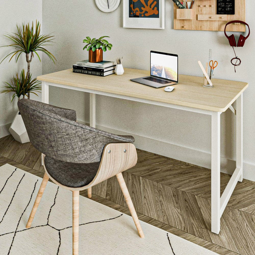 שולחן מחשב מעוצב דגם רומא - צבע עץ 160 ס״מ