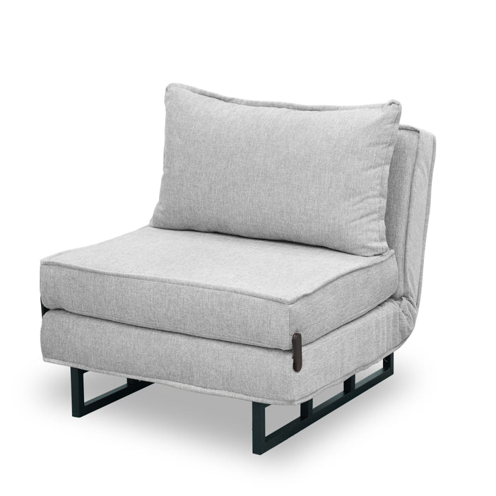 כורסה נפתחת למיטה מעוצבת דגם טולוז - אפור בהיר