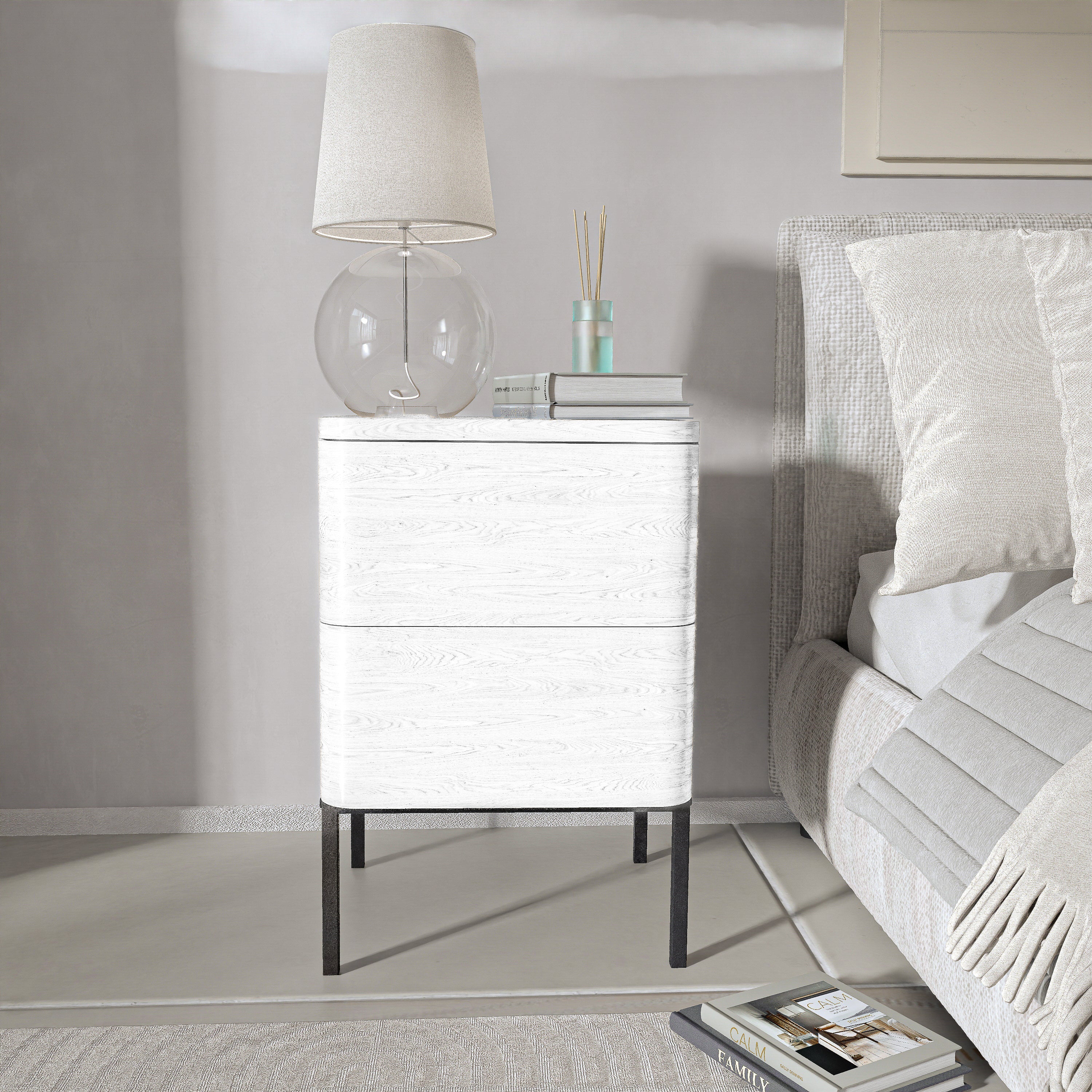 שידת לילה מודרנית לחדר שינה דגם ניס