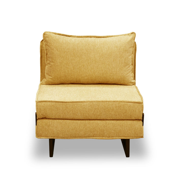 כורסה נפתחת למיטה מעוצבת דגם טולוז - צבע חרדל