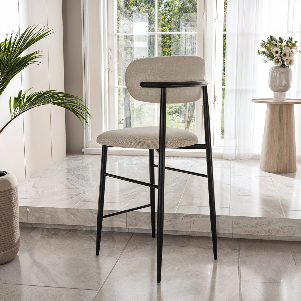 כסא בר מעוצב דגם ורונה - צבע שחור