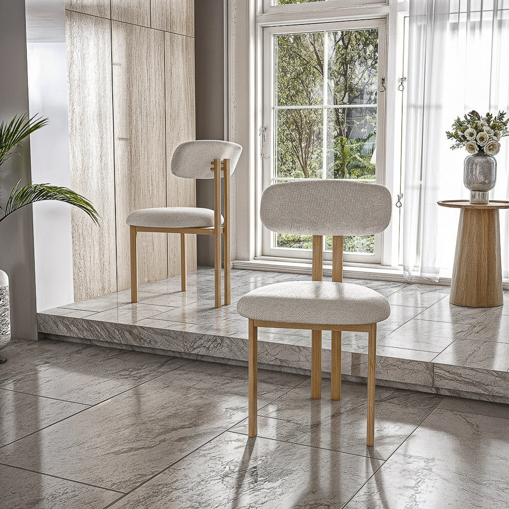 כסא לפינת אוכל דגם אמלפי - צבע עץ בהיר