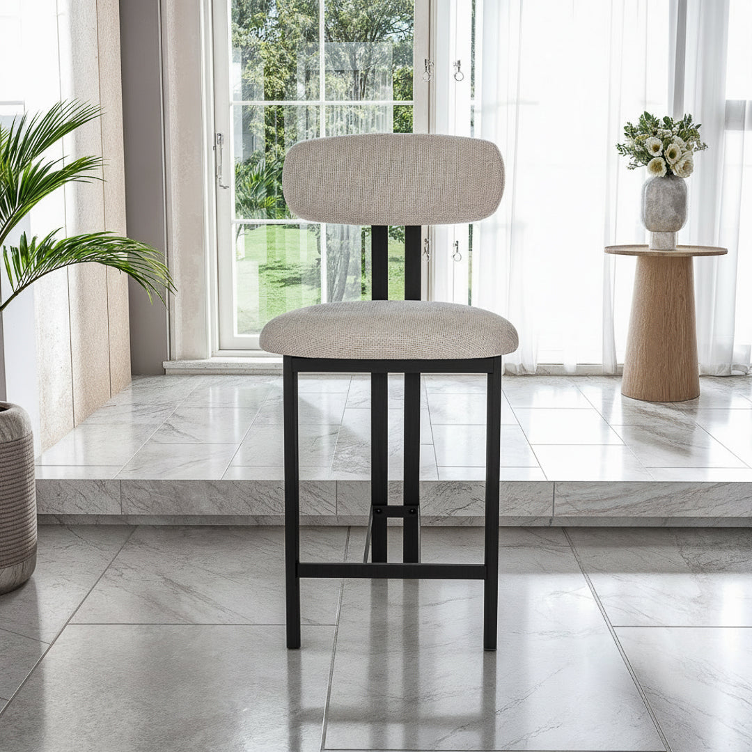 כסא בר דגם אמלפי - צבע שחור