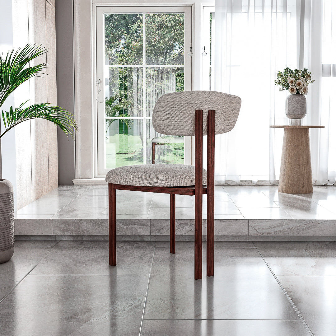 כסא לפינת אוכל דגם אמלפי - צבע אגוז