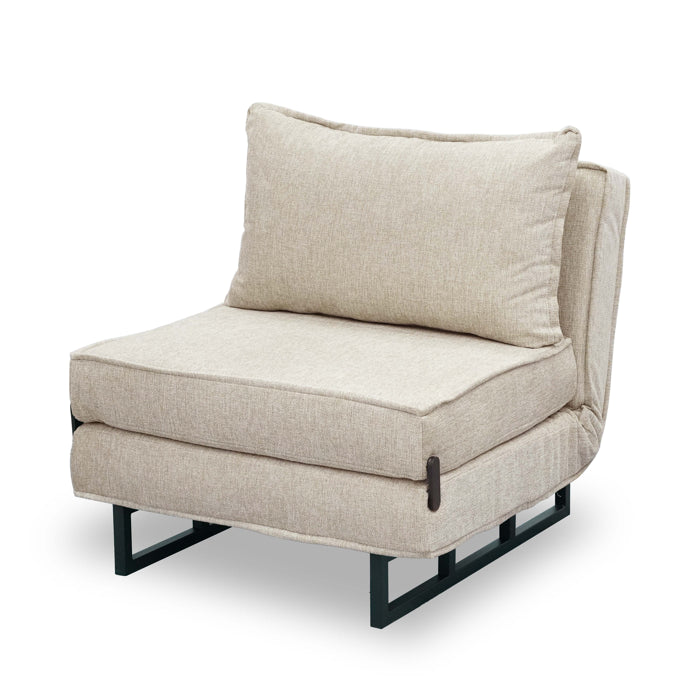 כורסה נפתחת למיטה מעוצבת דגם טולוז - צבע בז'