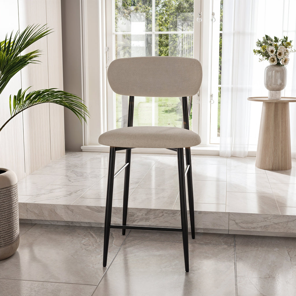 כסא בר מעוצב דגם ורונה - צבע שחור