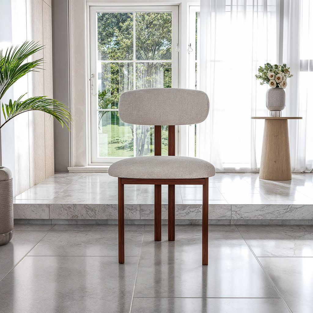 כסא לפינת אוכל דגם אמלפי - צבע אגוז