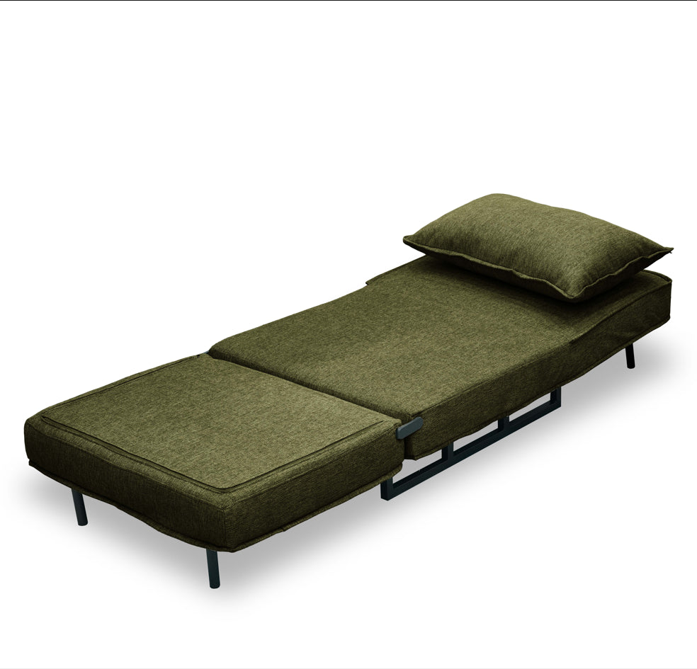 כורסה נפתחת למיטה מעוצבת דגם טולוז - צבע ירוק