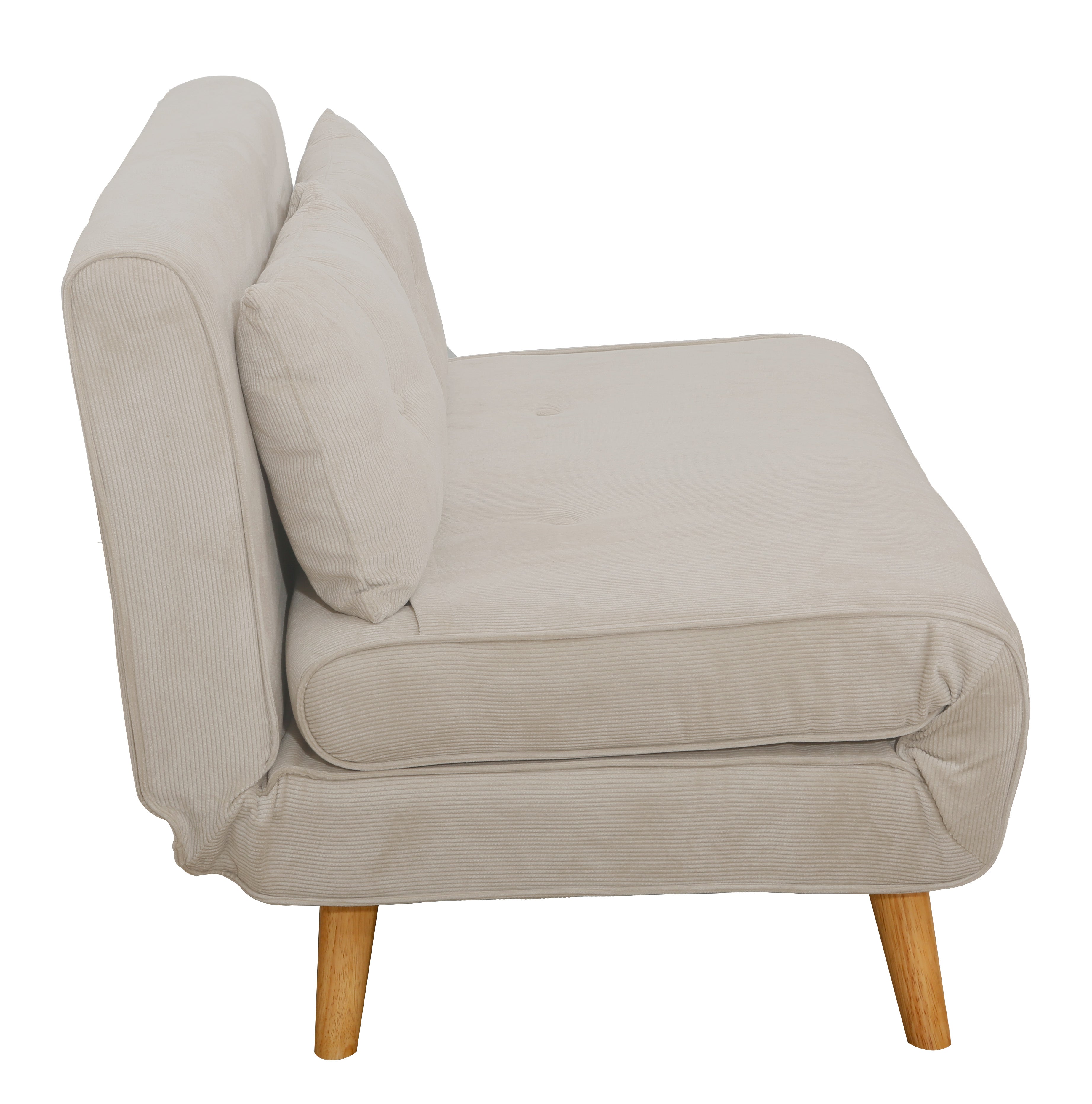 ספה נפתחת מעוצבת דגם אמור - צבע אפור בהיר