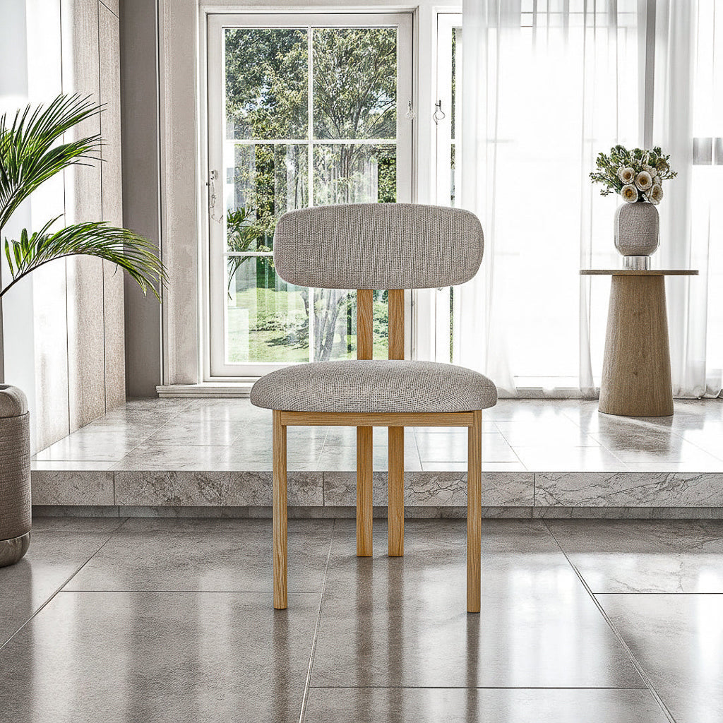 כסא לפינת אוכל דגם אמלפי - צבע עץ בהיר