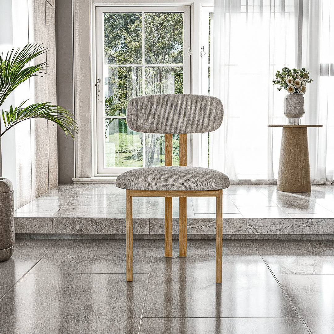 כסא לפינת אוכל דגם אמלפי - צבע עץ בהיר