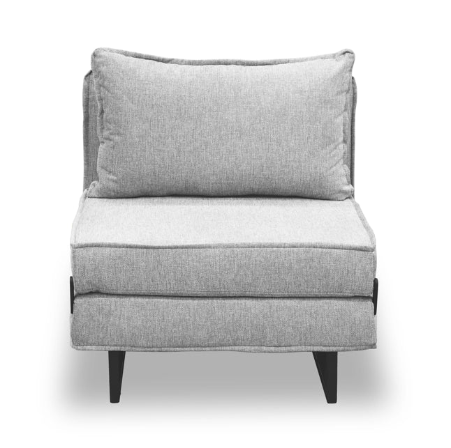 כורסה נפתחת למיטה מעוצבת דגם טולוז - אפור בהיר