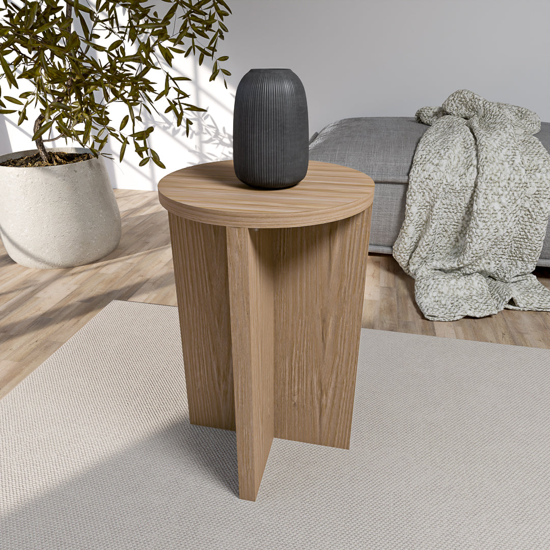 שולחן צד דגם אסטלה / לוקה - צבע עץ אסטלה