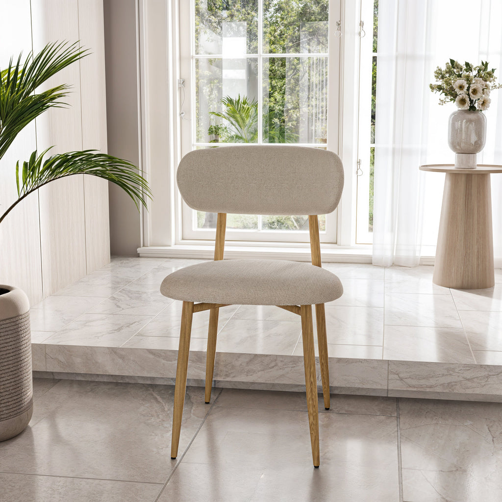 כסא לפינת אוכל דגם ורונה - צבע עץ בהיר