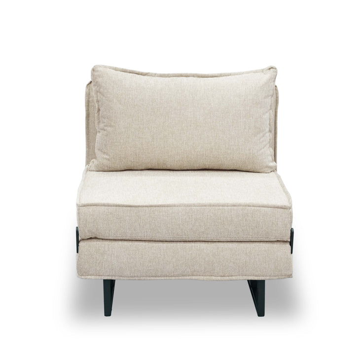 כורסה נפתחת למיטה מעוצבת דגם טולוז - צבע בז'