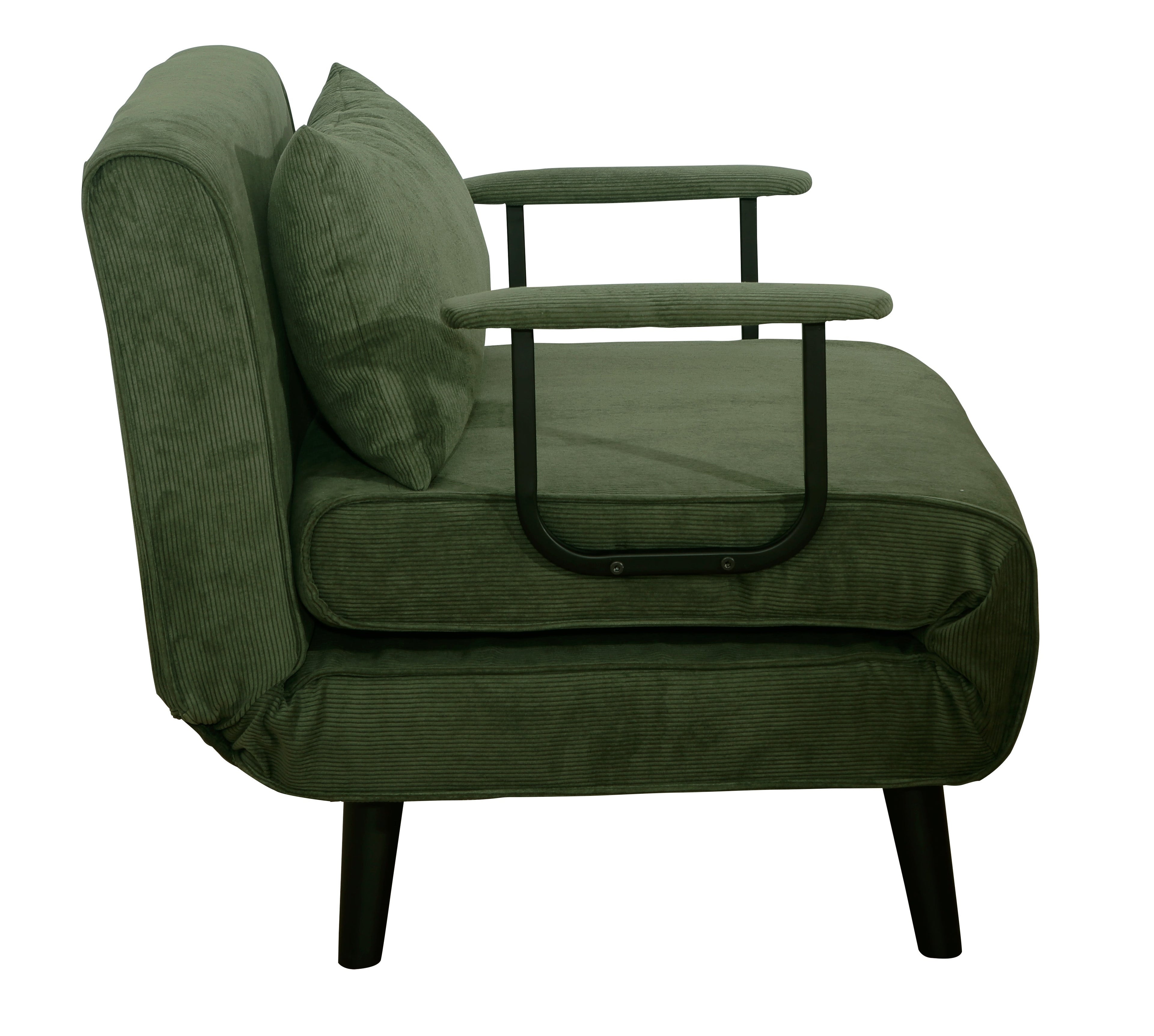 כורסה נפתחת למיטה מעוצבת דגם מילה - צבע ירוק