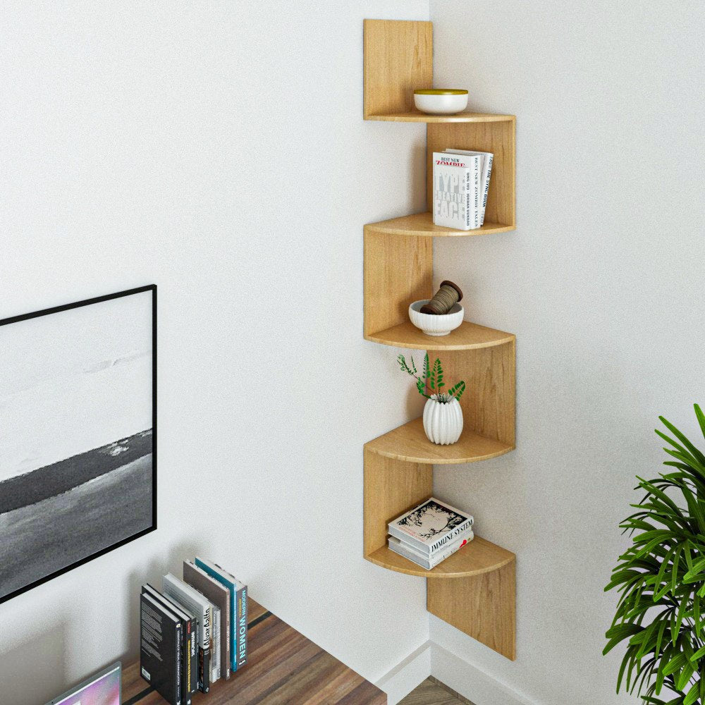 מדף תלייה אנכי 5 שלבים אלון