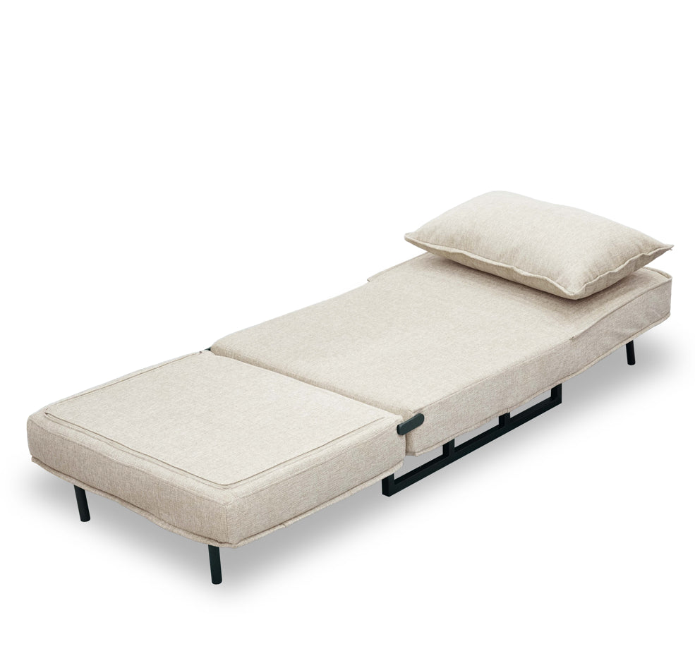 כורסה נפתחת למיטה מעוצבת דגם טולוז - צבע בז'