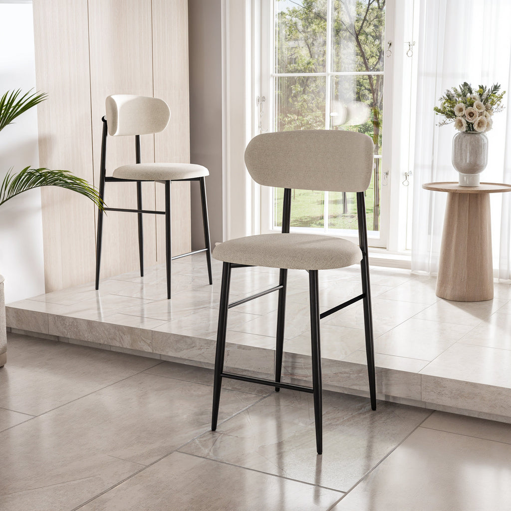 כסא בר מעוצב דגם ורונה - צבע שחור