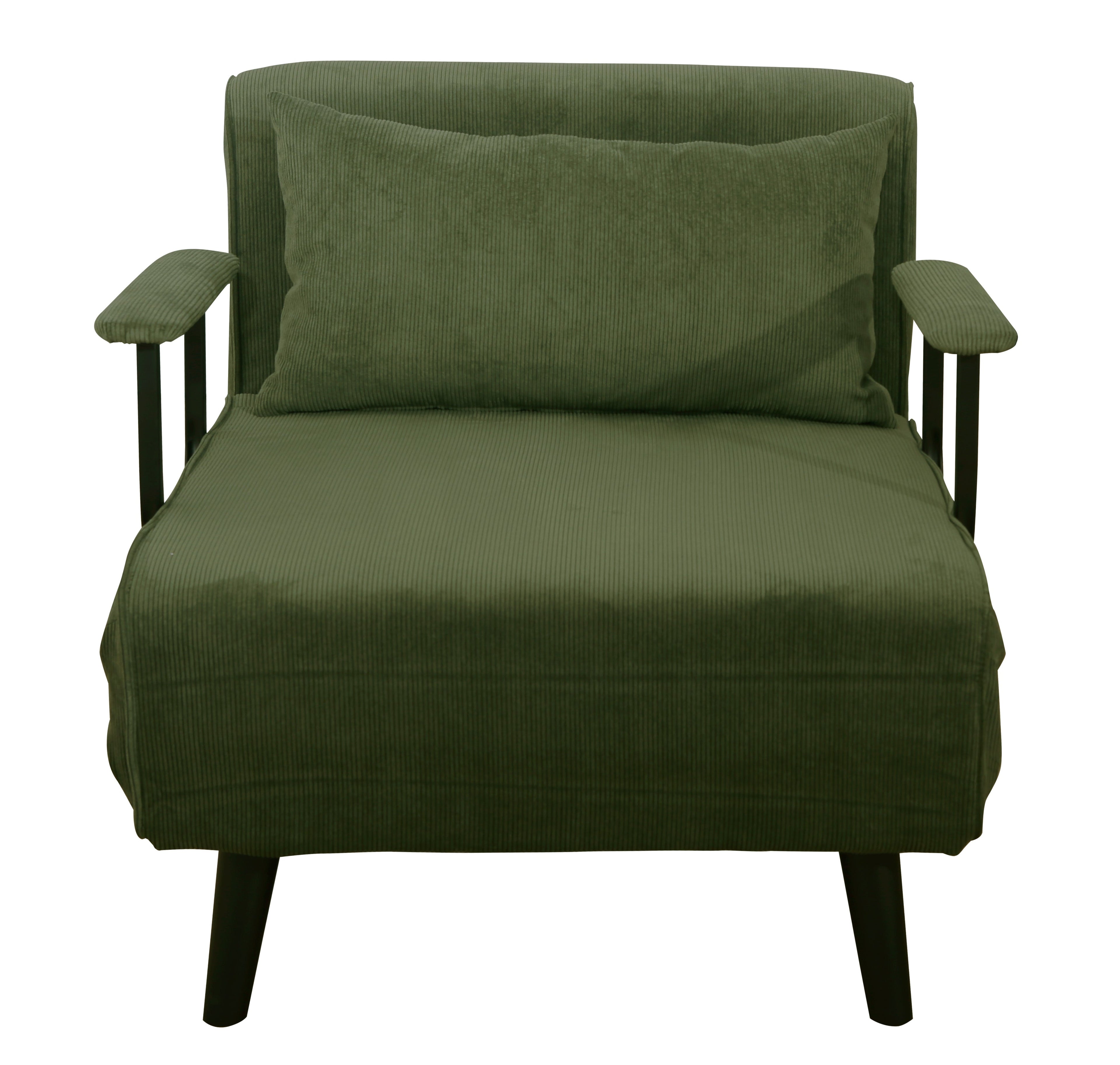 כורסה נפתחת למיטה מעוצבת דגם מילה - צבע ירוק