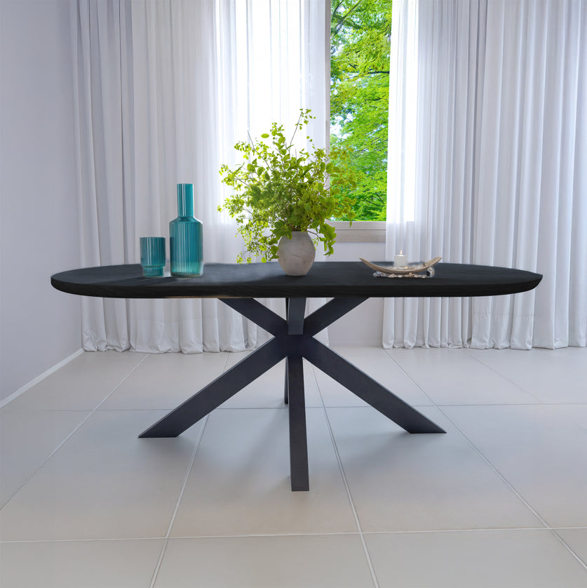 שולחן פינת אוכל מודרני דגם מרסיי - צבע שחור