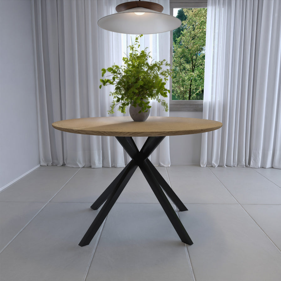 שולחן פינת אוכל מודרני דגם וינה - צבע עץ בהיר