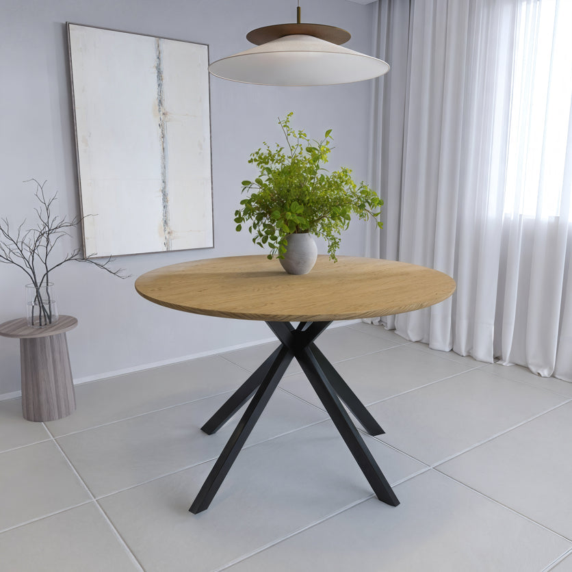 שולחן פינת אוכל מודרני דגם וינה - צבע עץ בהיר