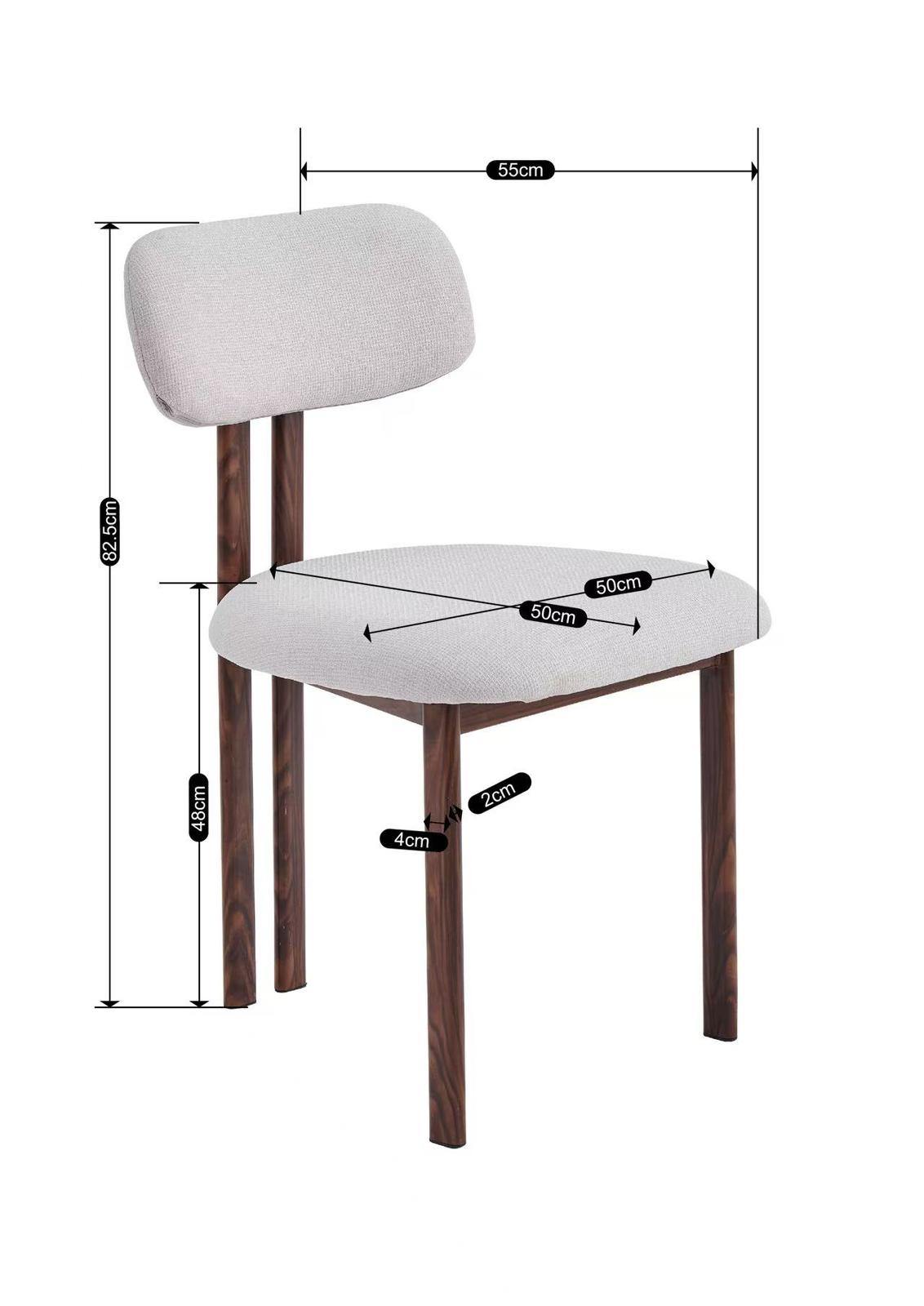 כסא לפינת אוכל דגם אמלפי - צבע אגוז