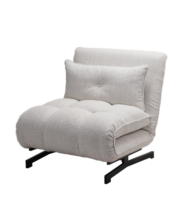 כורסה נפתחת מעוצבת דגם סוהו - צבע אפור בז