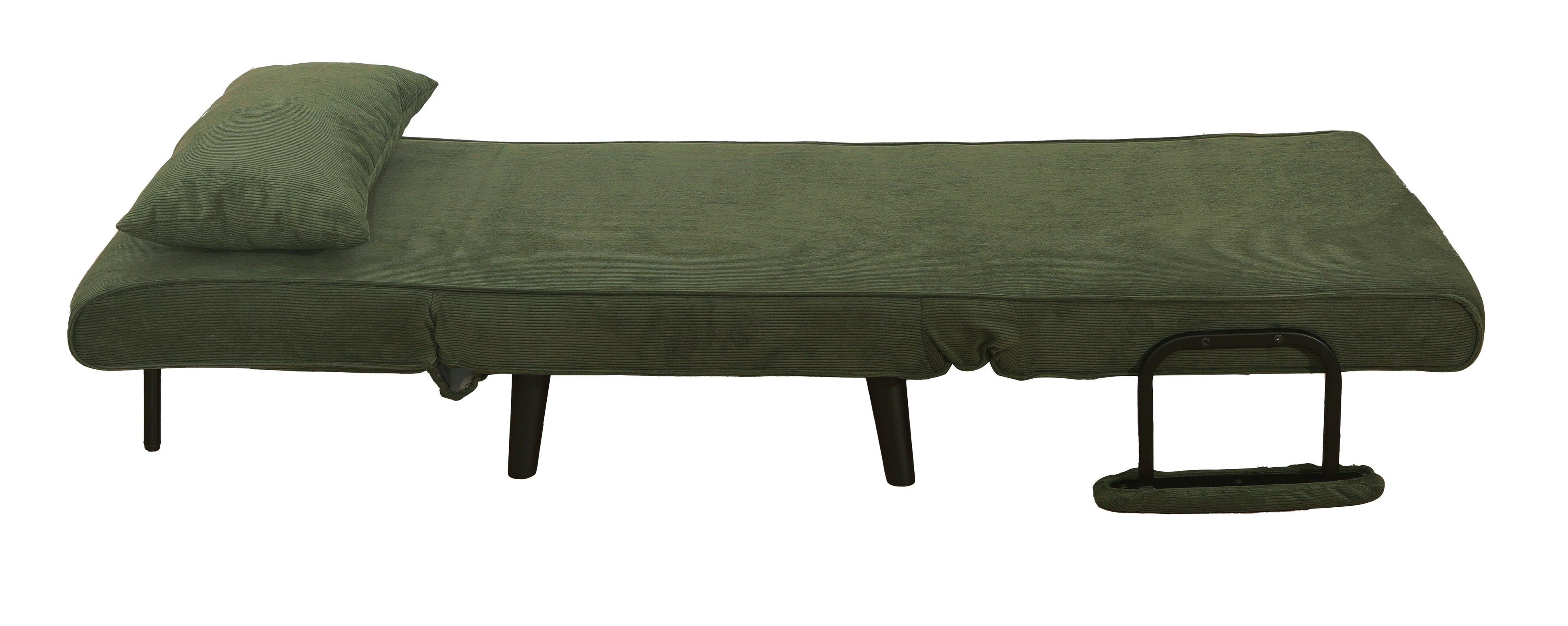 כורסה נפתחת למיטה מעוצבת דגם מילה - צבע ירוק