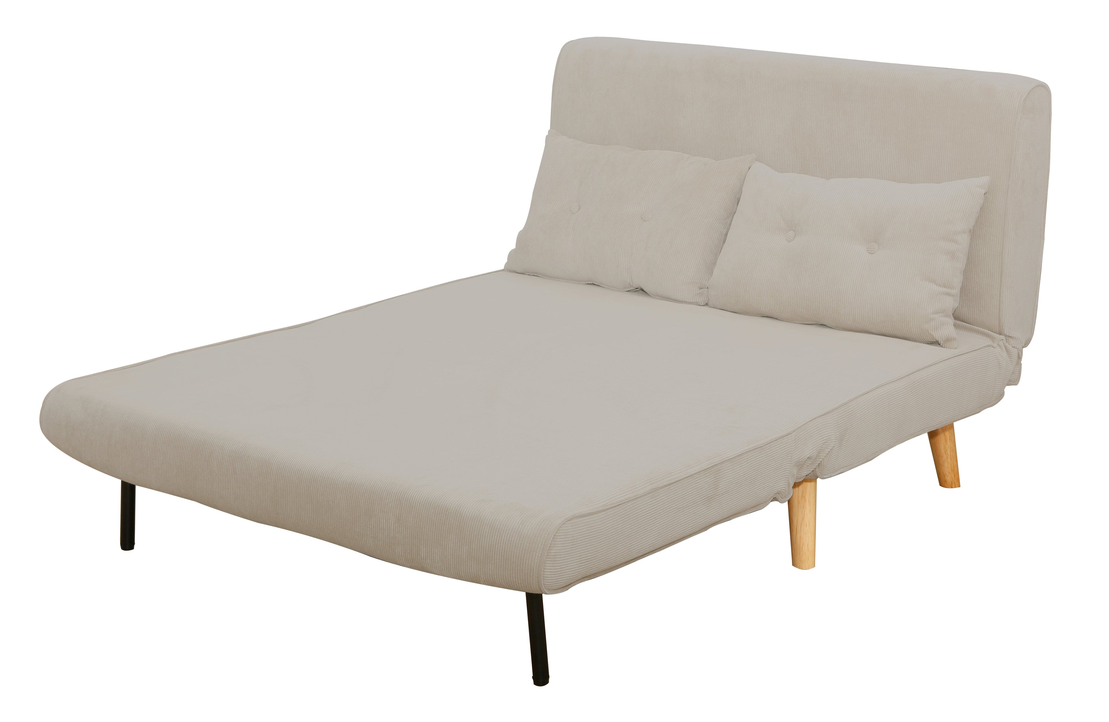 ספה נפתחת מעוצבת דגם אמור - צבע אפור בהיר