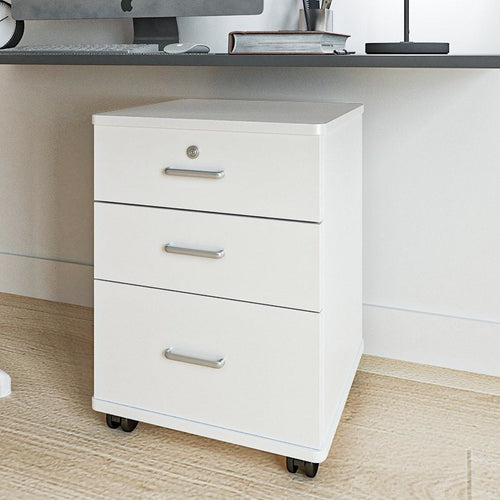 ארגז / שידת מגירות 3 מגירות - לבן