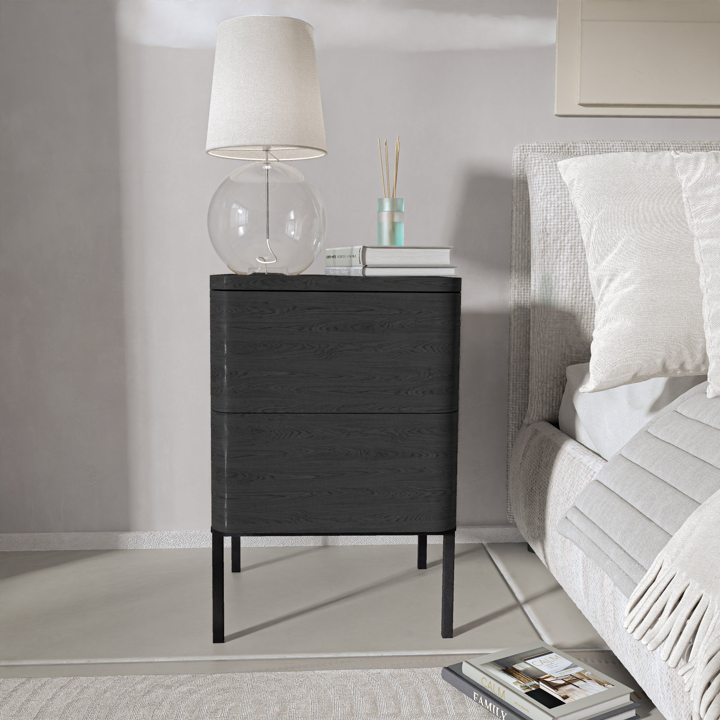 שידת לילה מודרנית לחדר שינה דגם ניס