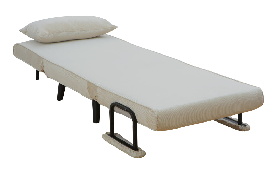 כורסה נפתחת למיטה מעוצבת דגם מילה - צבע אפור בהיר