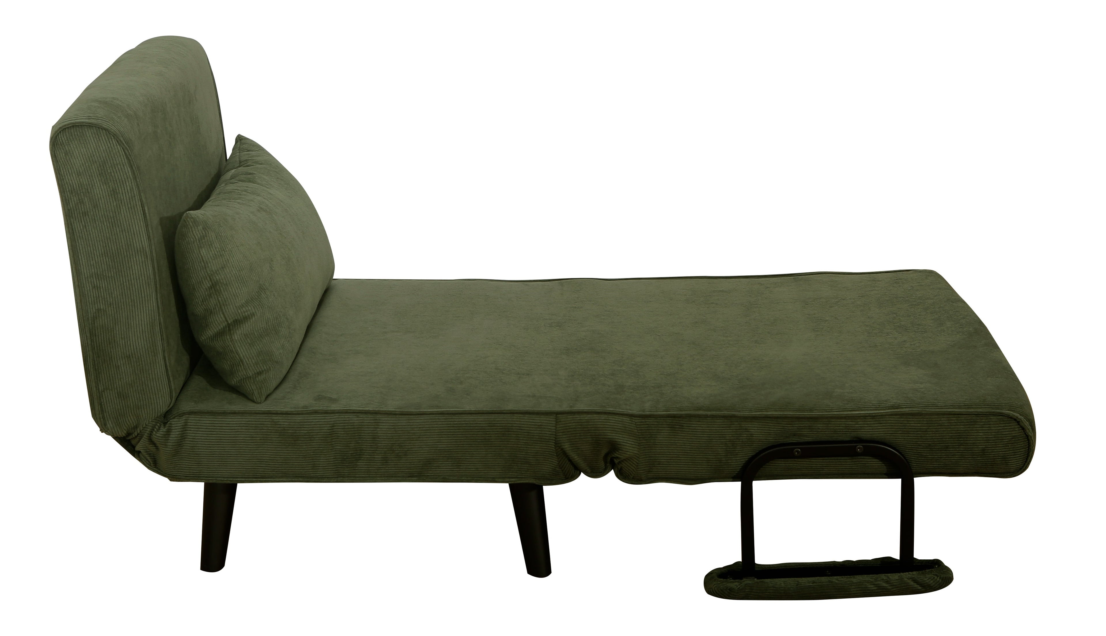 כורסה נפתחת למיטה מעוצבת דגם מילה - צבע ירוק