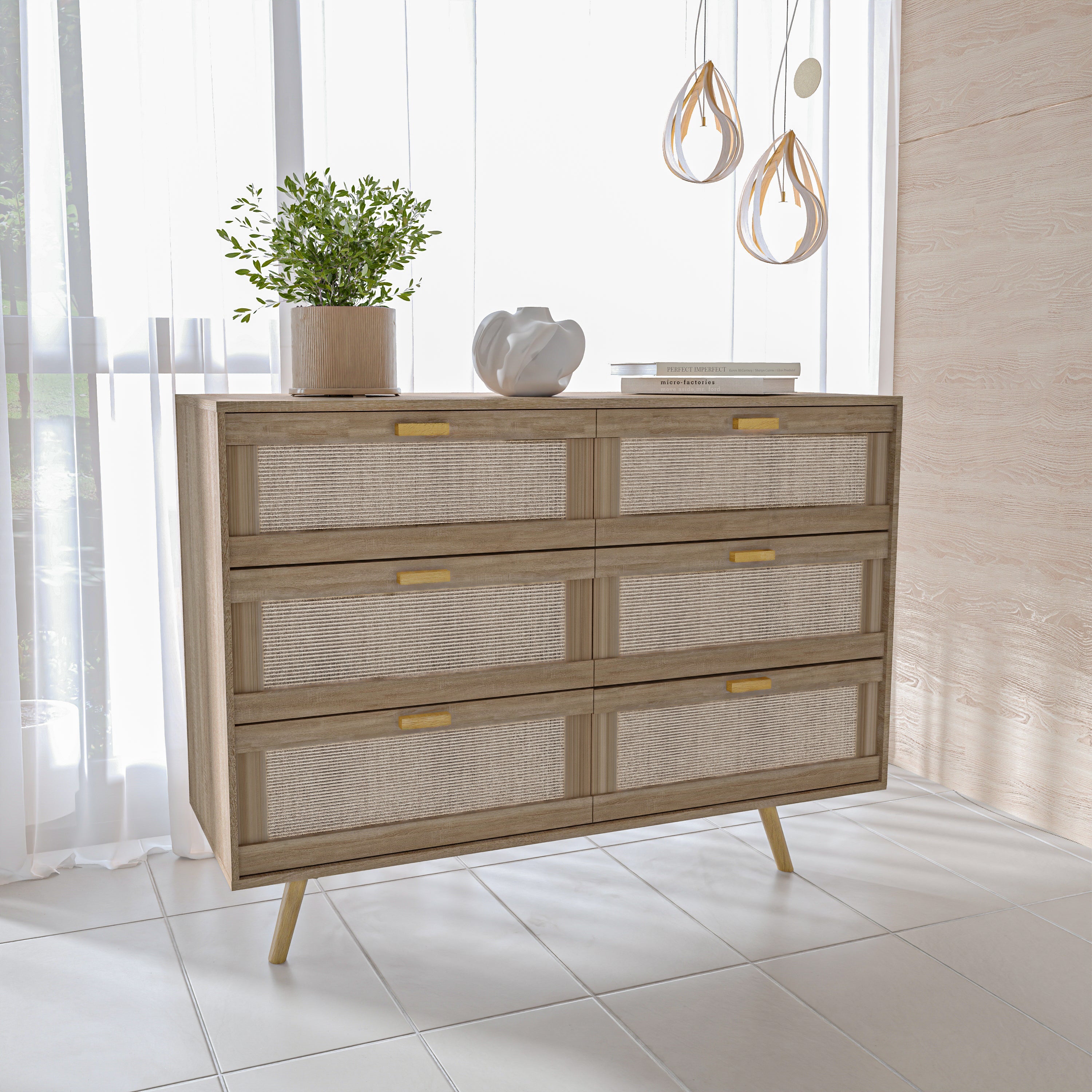 קומודה \ שידת אחסון 6 מגירות דגם איימי