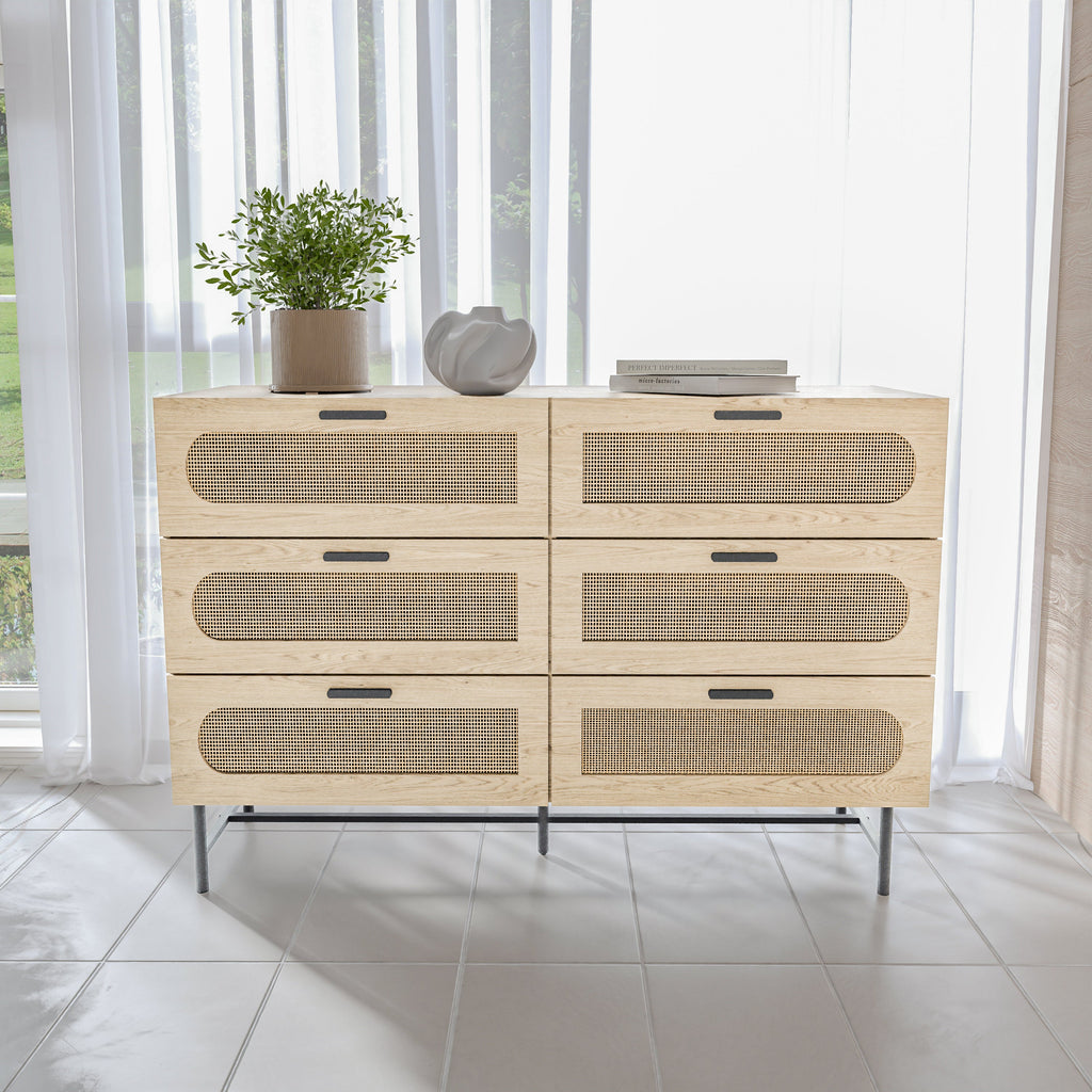 קומודה \ שידת אחסון 6 מגירות דגם מיקה