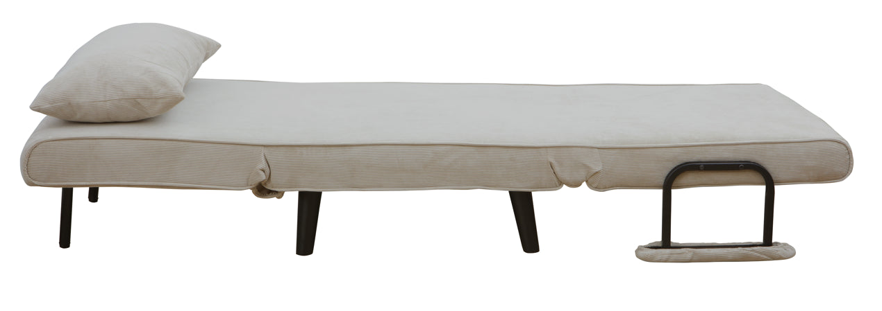 כורסה נפתחת למיטה מעוצבת דגם מילה - צבע אפור בהיר