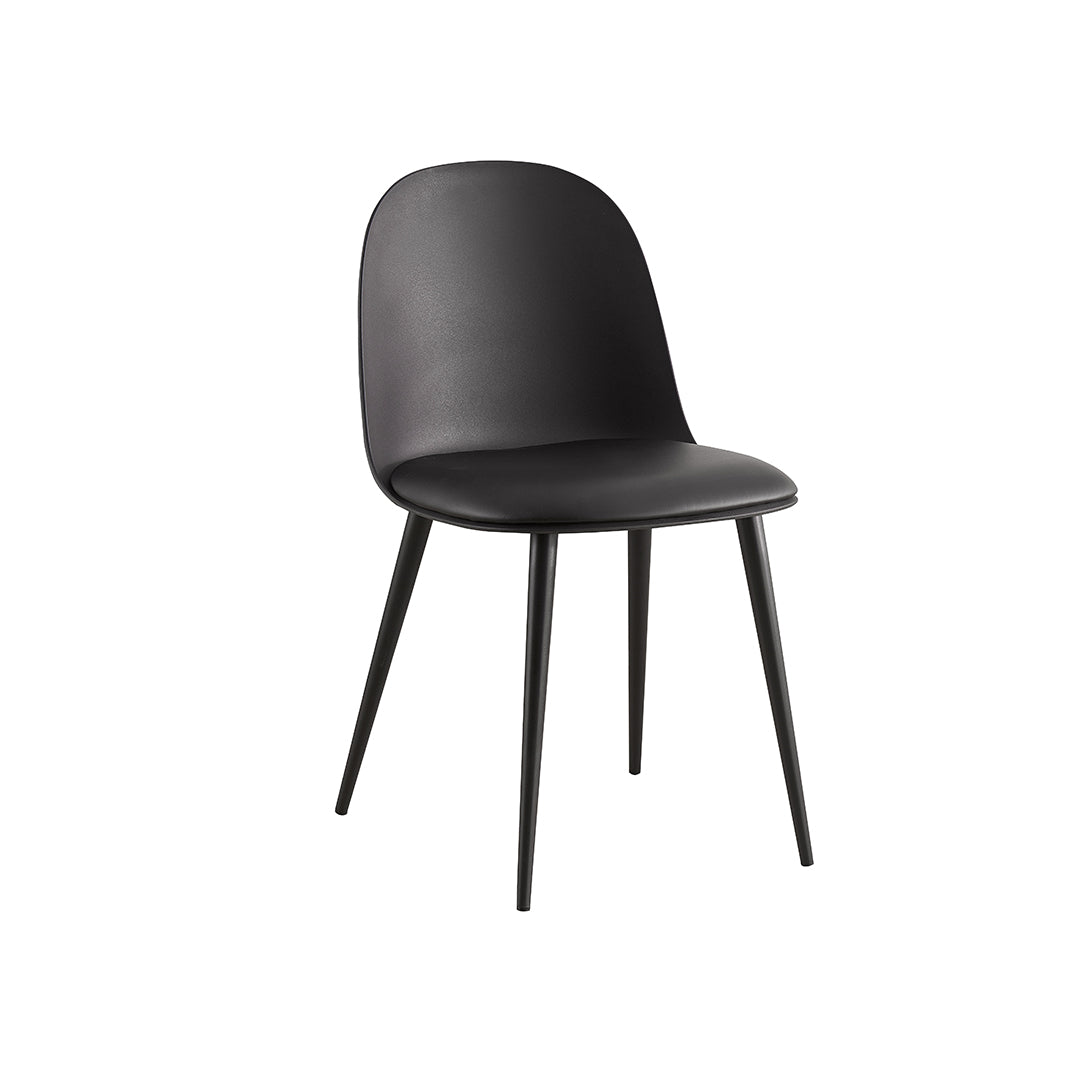 סט 4 כסאות לפינת אוכל - דגם שקד שחור סט 4 כסאות