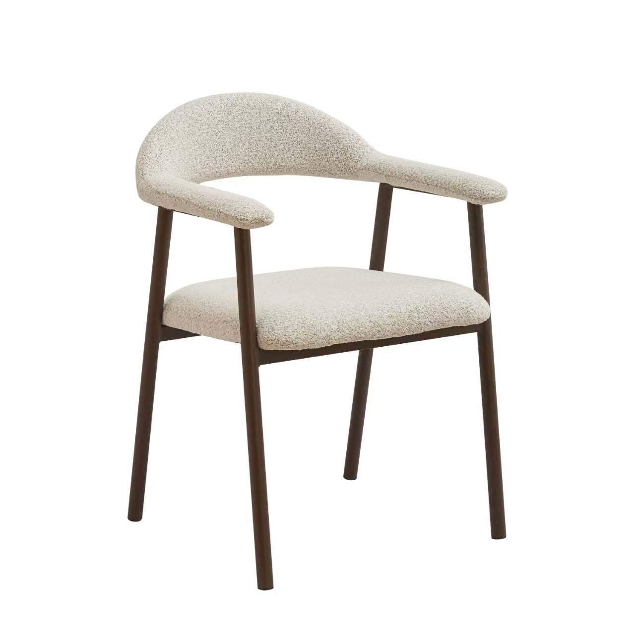 כסא לפינת אוכל דגם לוסי עץ כהה \ לבן