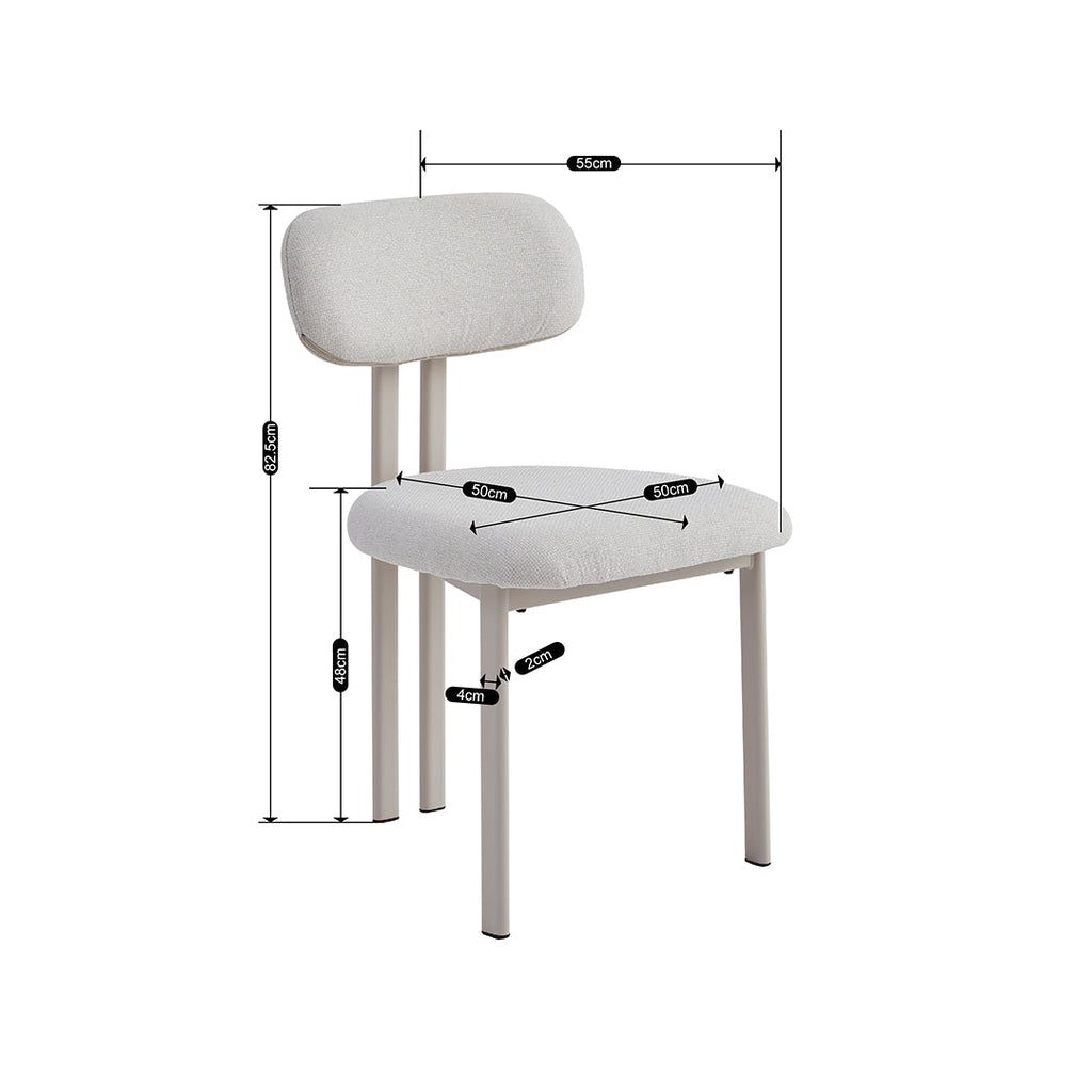 כסא לפינת אוכל דגם אמלפי - צבע קשמיר