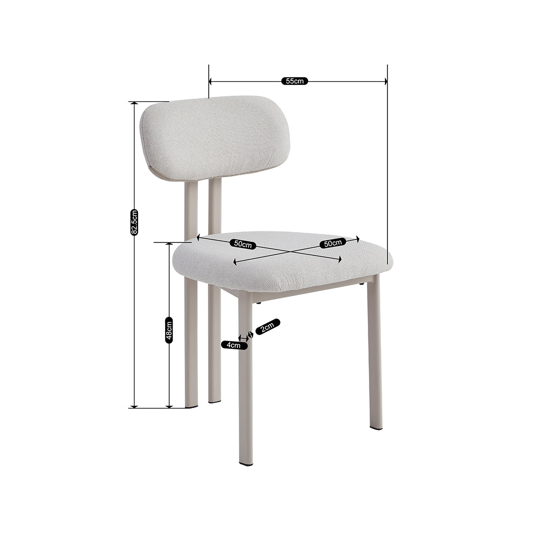 כסא לפינת אוכל דגם אמלפי - צבע קשמיר