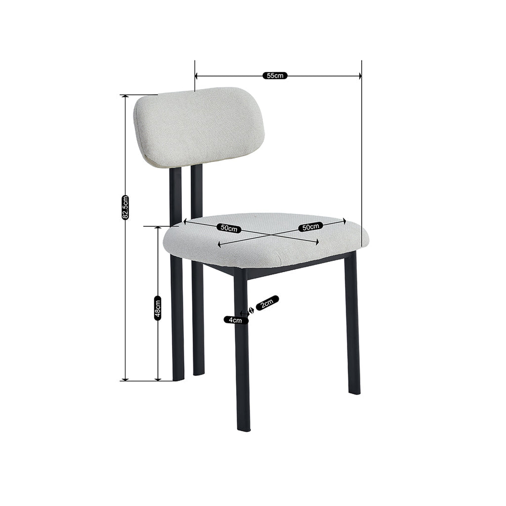 כסא לפינת אוכל דגם אמלפי - צבע שחור