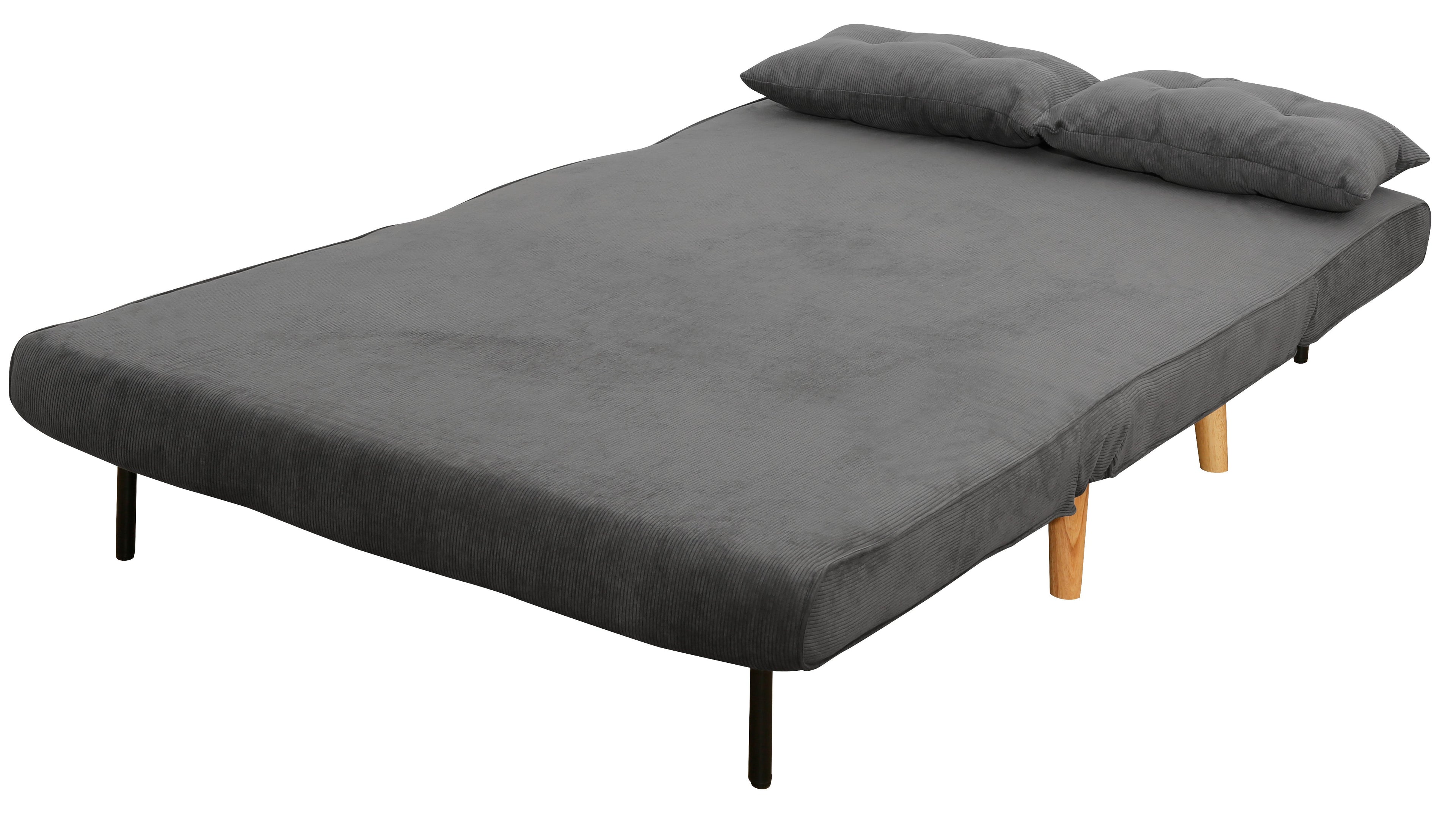 ספה נפתחת מעוצבת דגם אמור - צבע אפור כהה