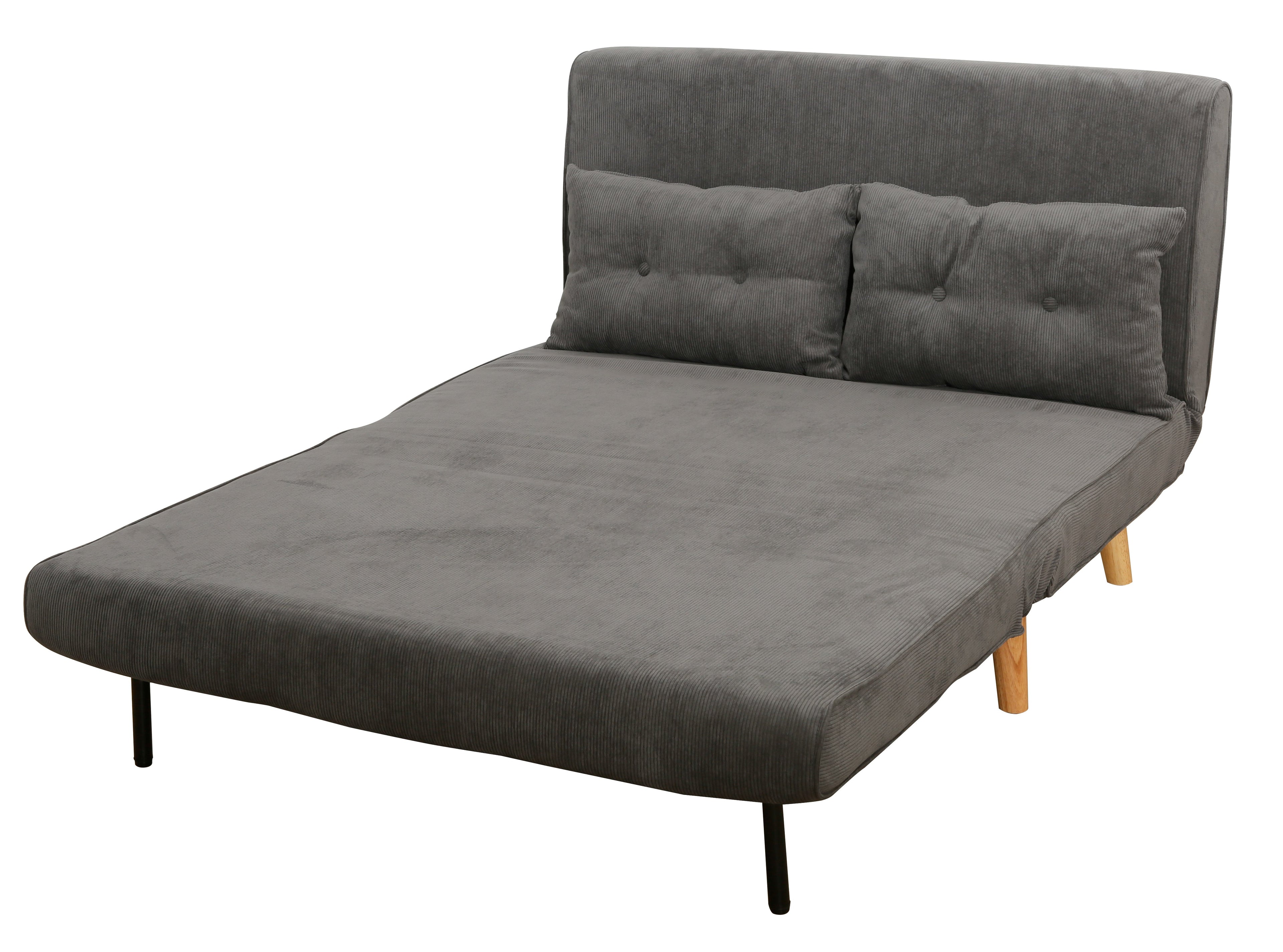 ספה נפתחת מעוצבת דגם אמור - צבע אפור כהה