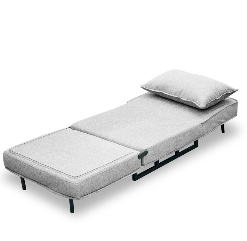 כורסה נפתחת למיטה מעוצבת דגם טולוז - אפור בהיר