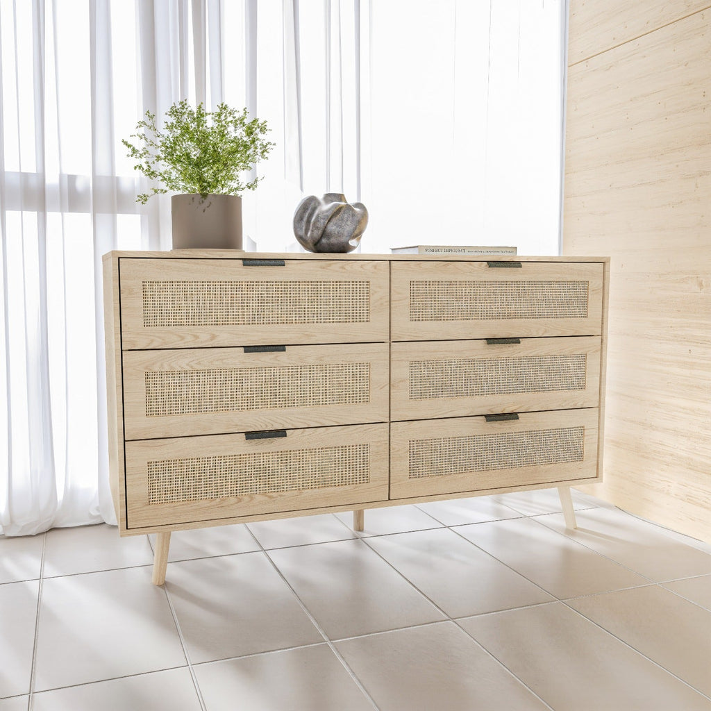 קומודה \ שידת אחסון 6 מגירות דגם אריאל