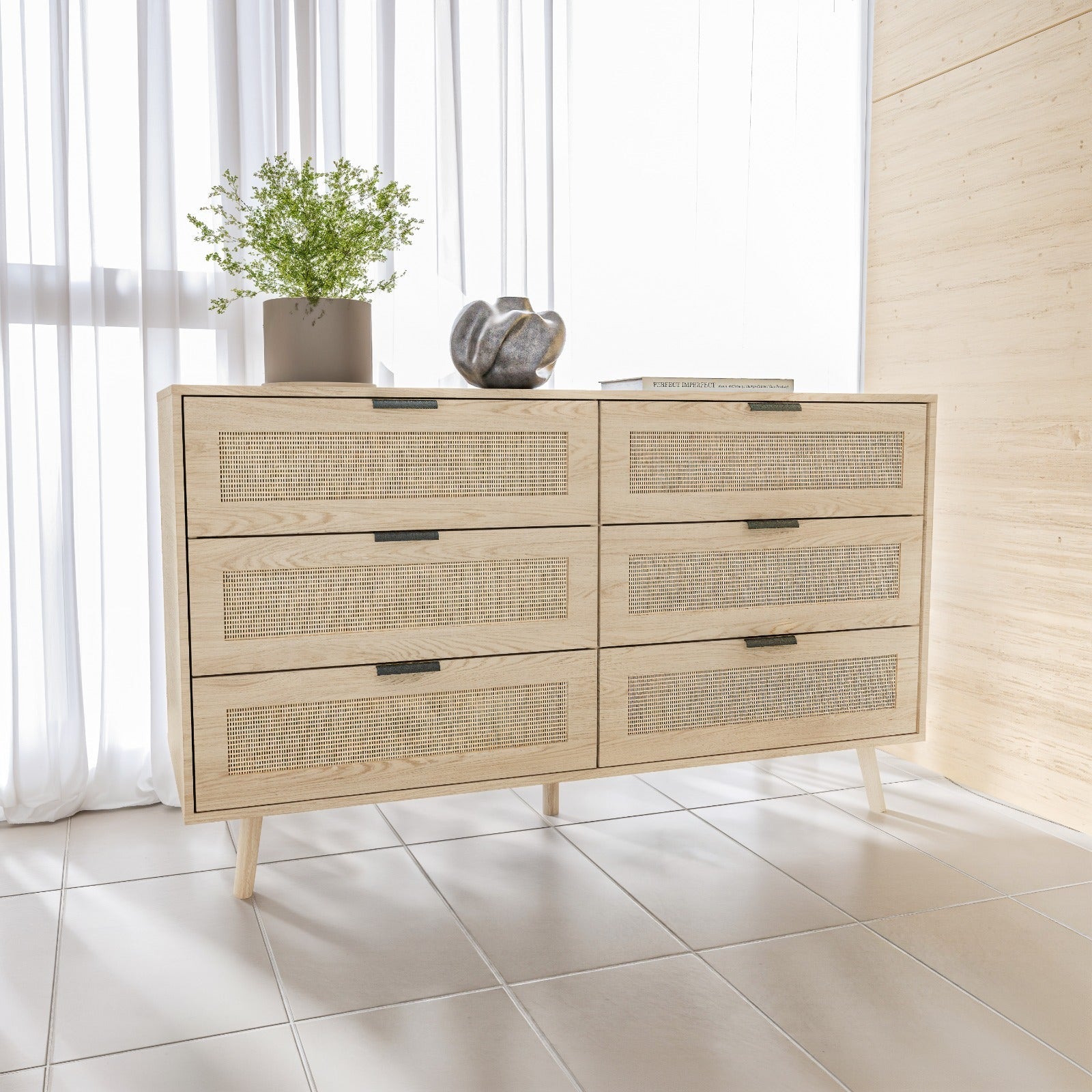 קומודה \ שידת אחסון 6 מגירות דגם אריאל