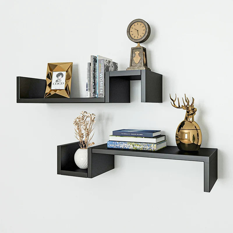 מדף תלייה דגם TINOS שחור